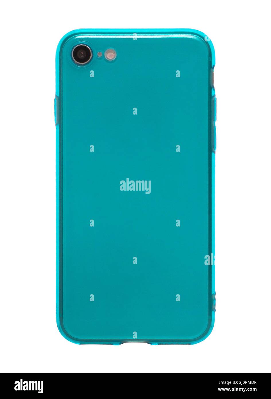 silicone case for phone isolated on white background Stock Photo