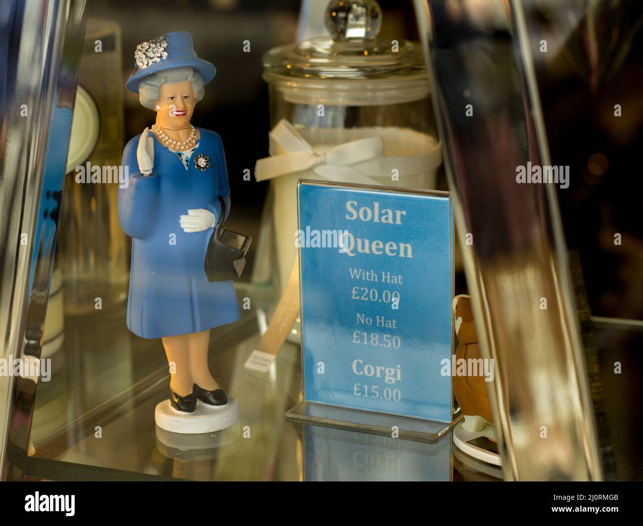 Novelty item 'commemorating' Her Majesty Queen Elizabeth the Second. Platinum Jubilee year 2022 Stock Photo