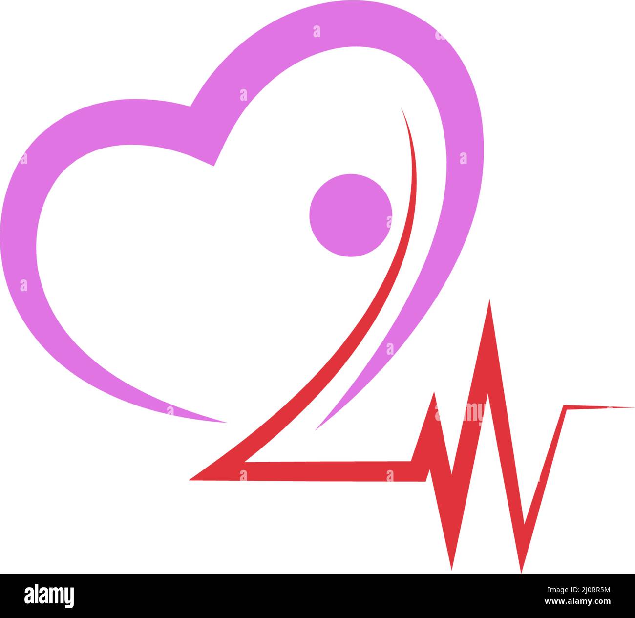 Heart Care logo icon design illustration vector template Stock Vector ...