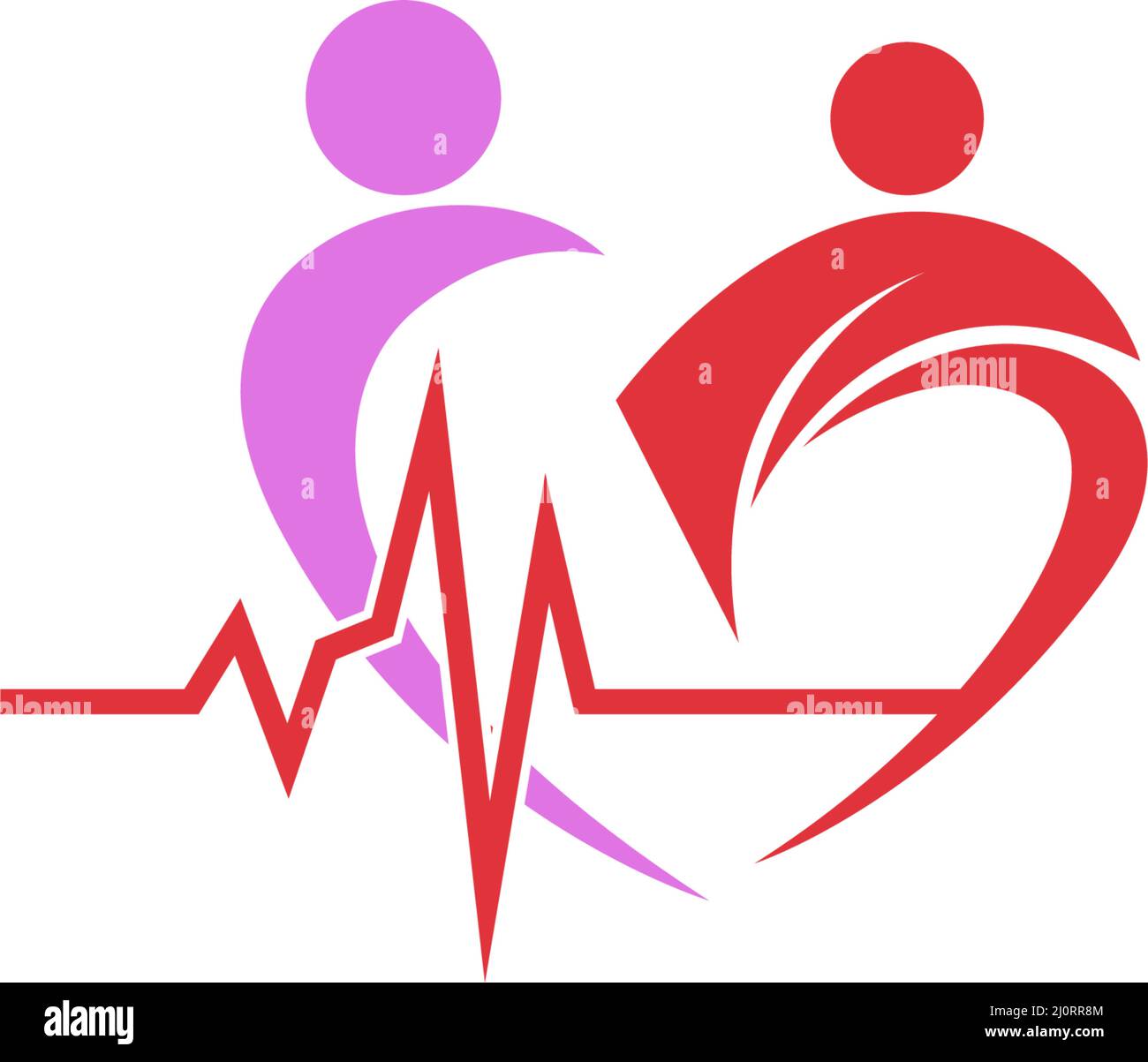 Heart Care logo icon design illustration vector template Stock Vector ...