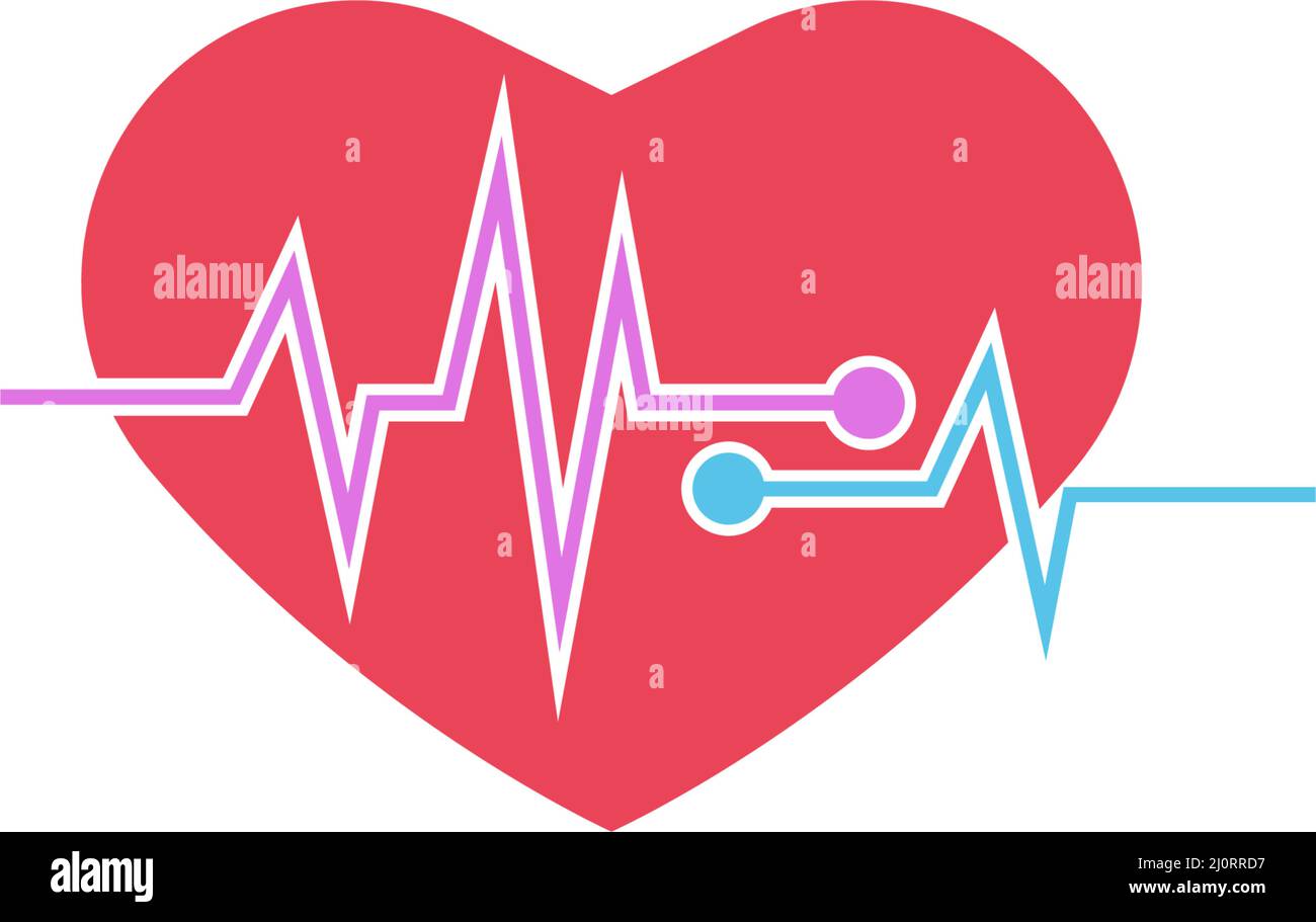 Heart Care logo icon design illustration vector template Stock Vector ...