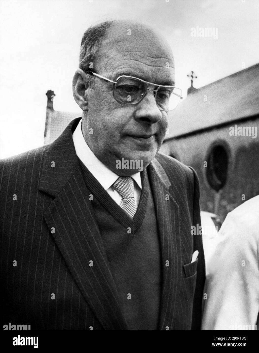 The crash of the Aberdeen to London sleeper train which careered off the track on the notorius Morpeth curve, just half a mile from the station. The crash happened at 10 minutes past midnight on 24th June, 1984   The train driver Peter Allan at Bedlington where he was committed for trial at Newcastle Crown Court Stock Photo