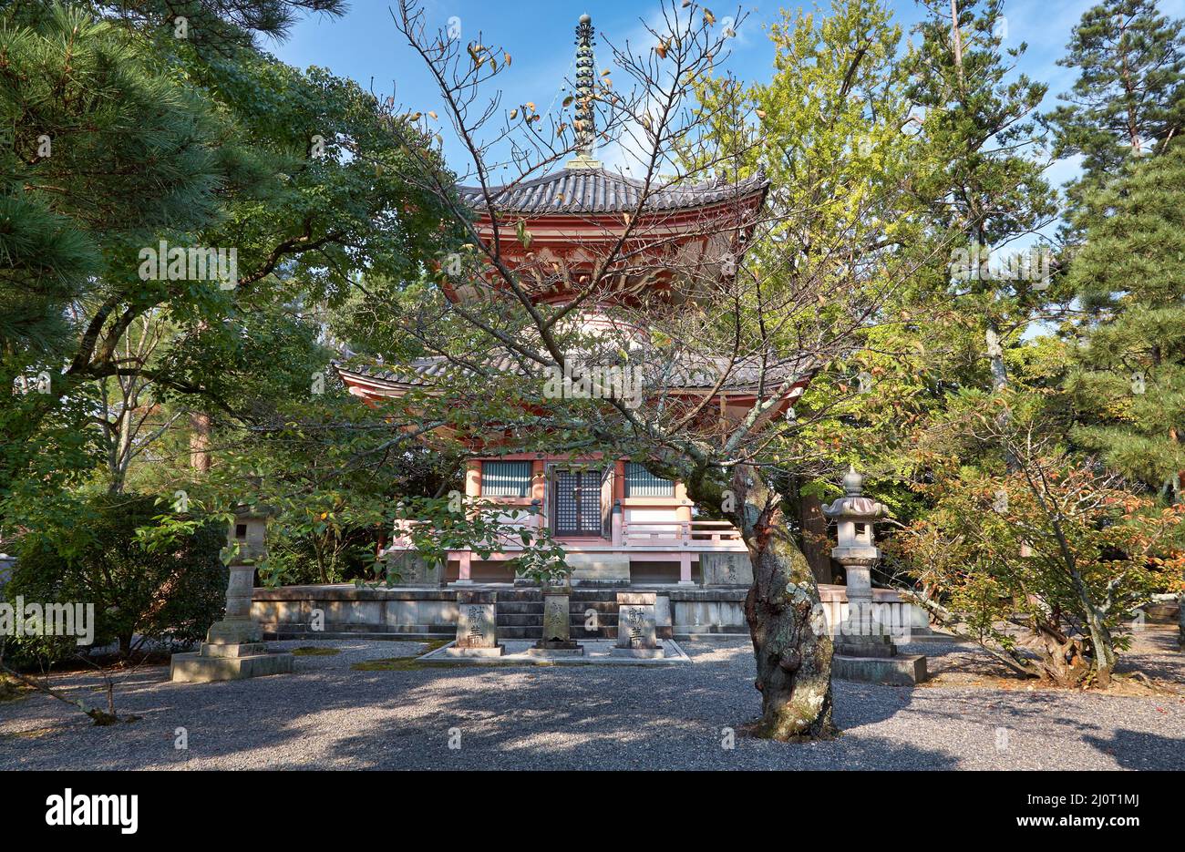 Tahoto (Many-jewelled pagoda) of Chion-in temple complex. Kyoto. Japan Stock Photo