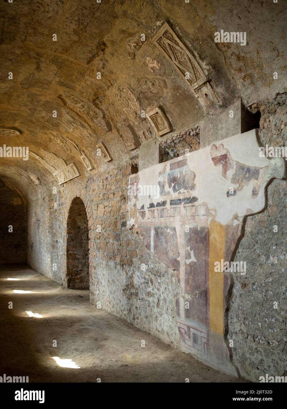 The cryptoporticus of the Casa del Criptoportico, Pompeii Stock Photo