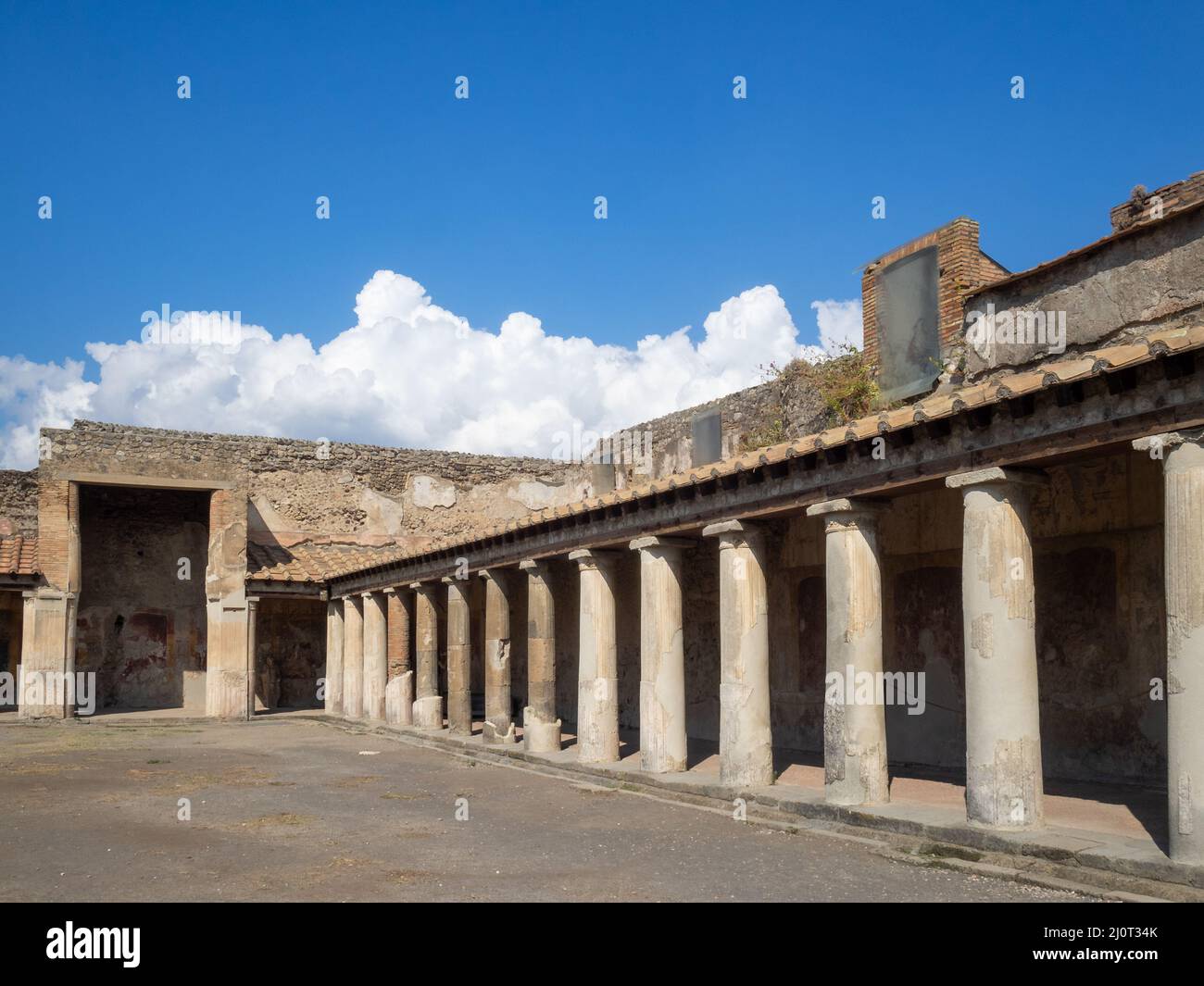 Pompeii Stabiane Spas Stock Photo