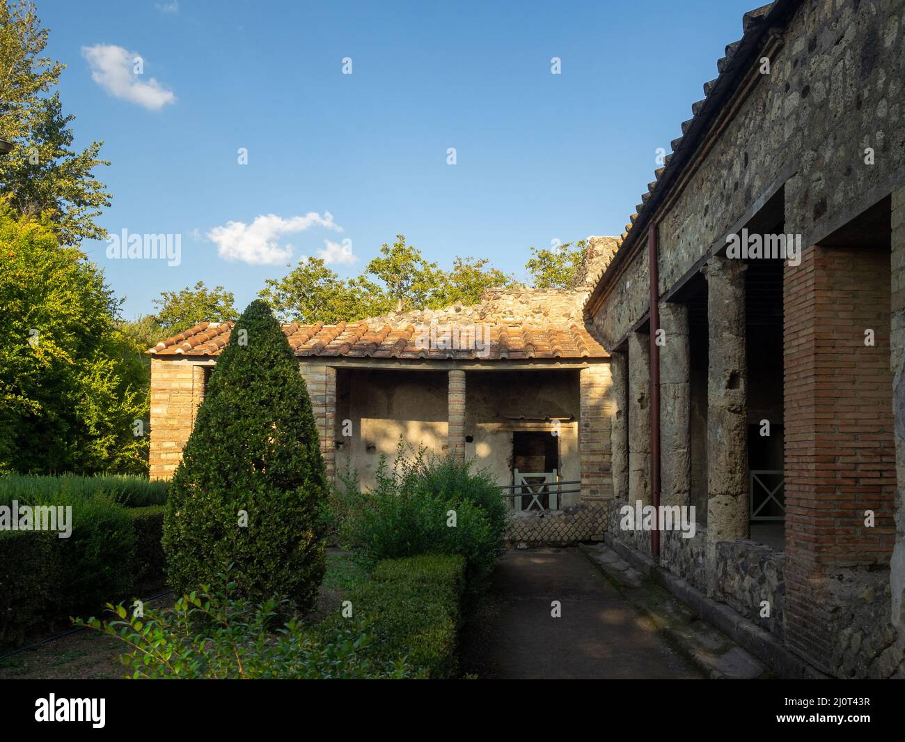 Exterior of Villa dei Misteri, Pompeii Stock Photo