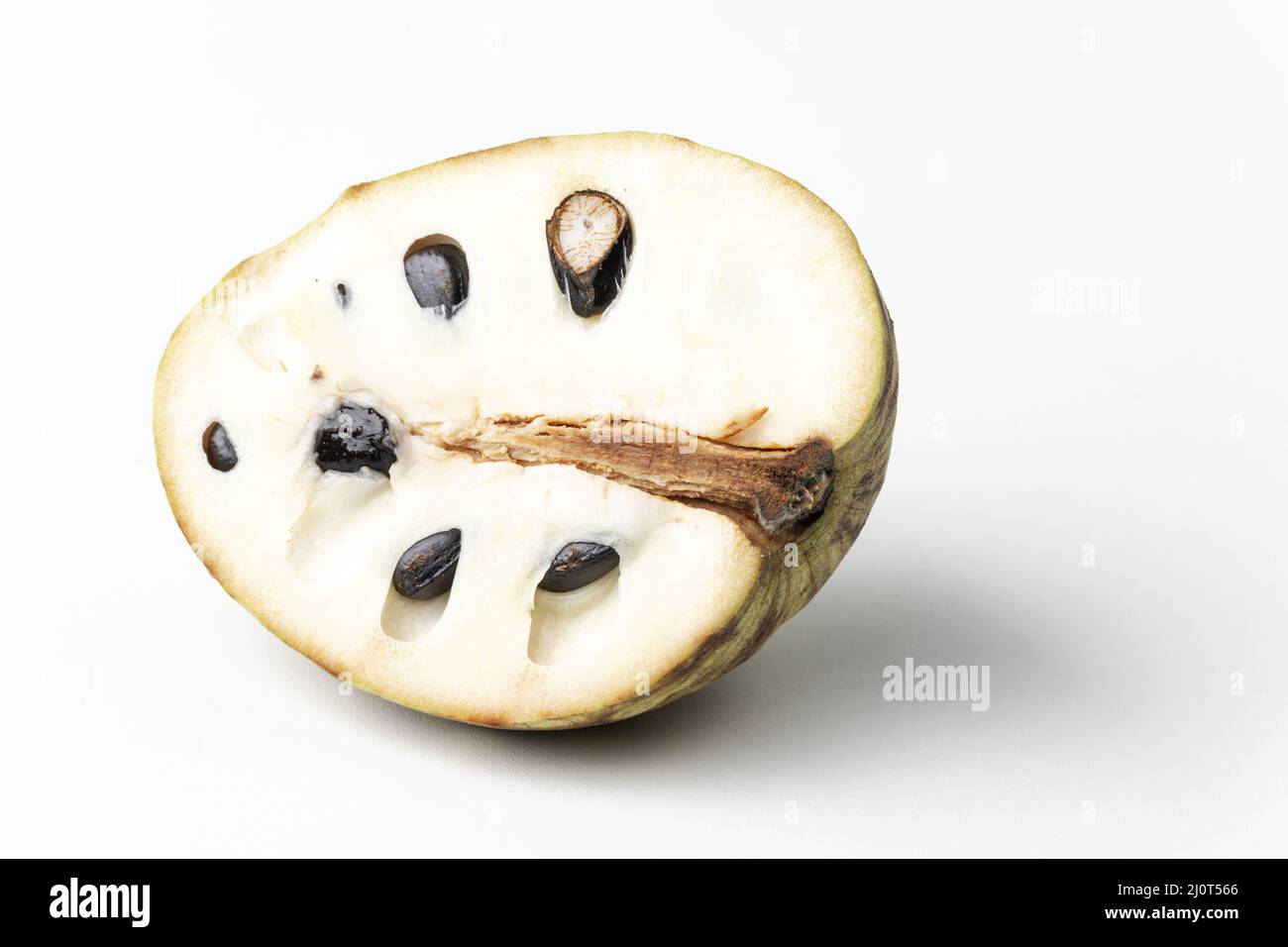 Chirimoya fruit on white background Stock Photo