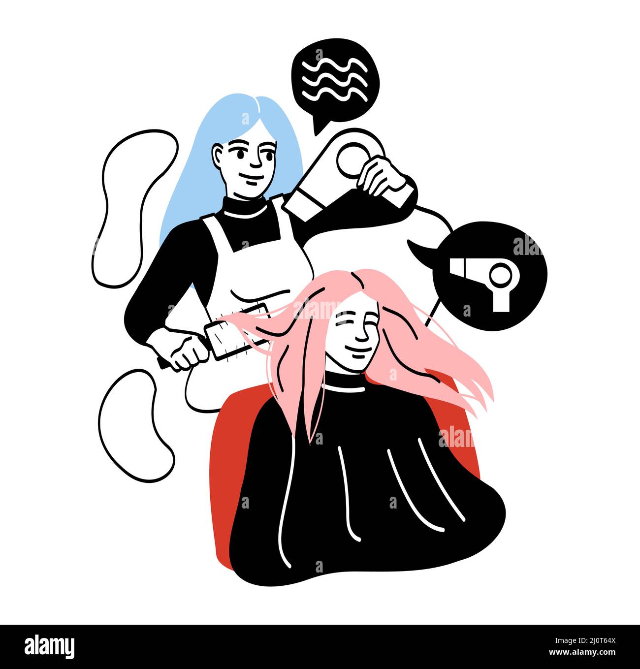 Hairdressers and barbers Stock Vector Image & Art Alamy