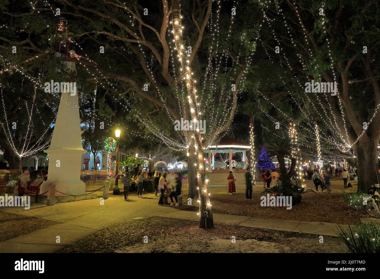Nights of Lights holiday lights display in Plaza de la Constitucion.St