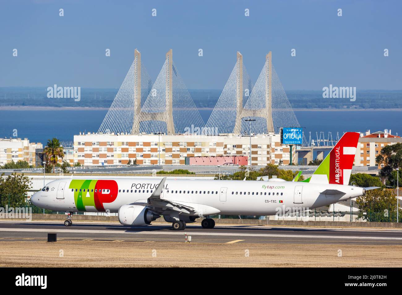 TAP Air Portugal Airbus A321neo aircraft Lisbon Airport in Portugal ...