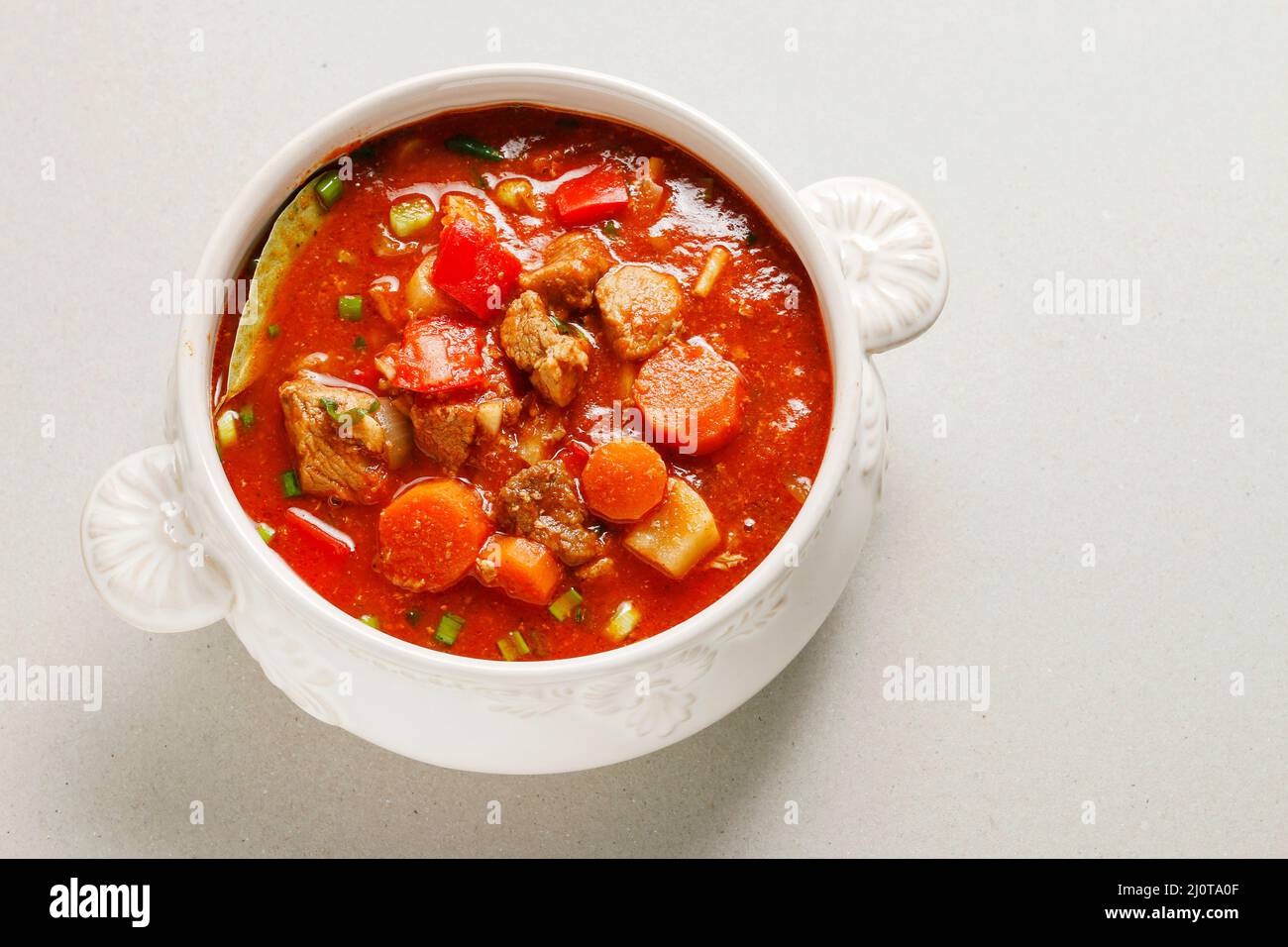 Traditional goulash soup. european dish Stock Photo - Alamy
