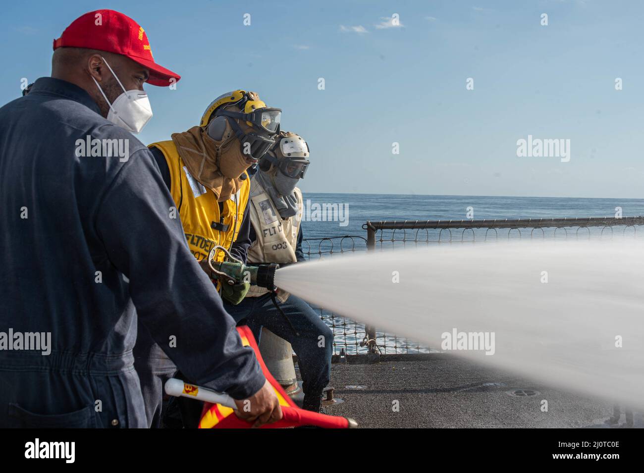 220122NUP7452037 Red Sea (Jan. 22, 2022) Sailors fight a simulated
