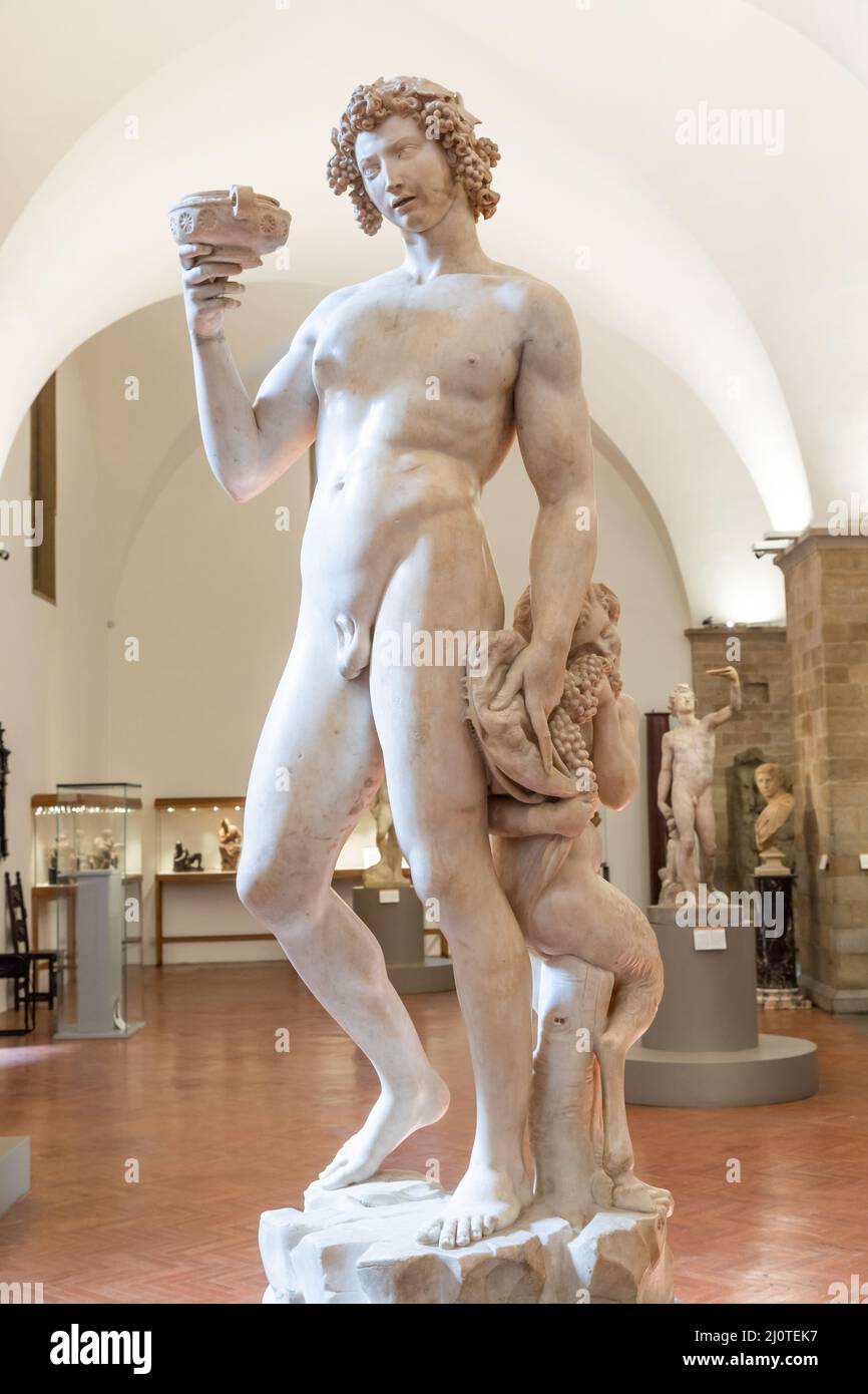 Bacchus by Michelangelo Buonarroti Stock Photo - Alamy