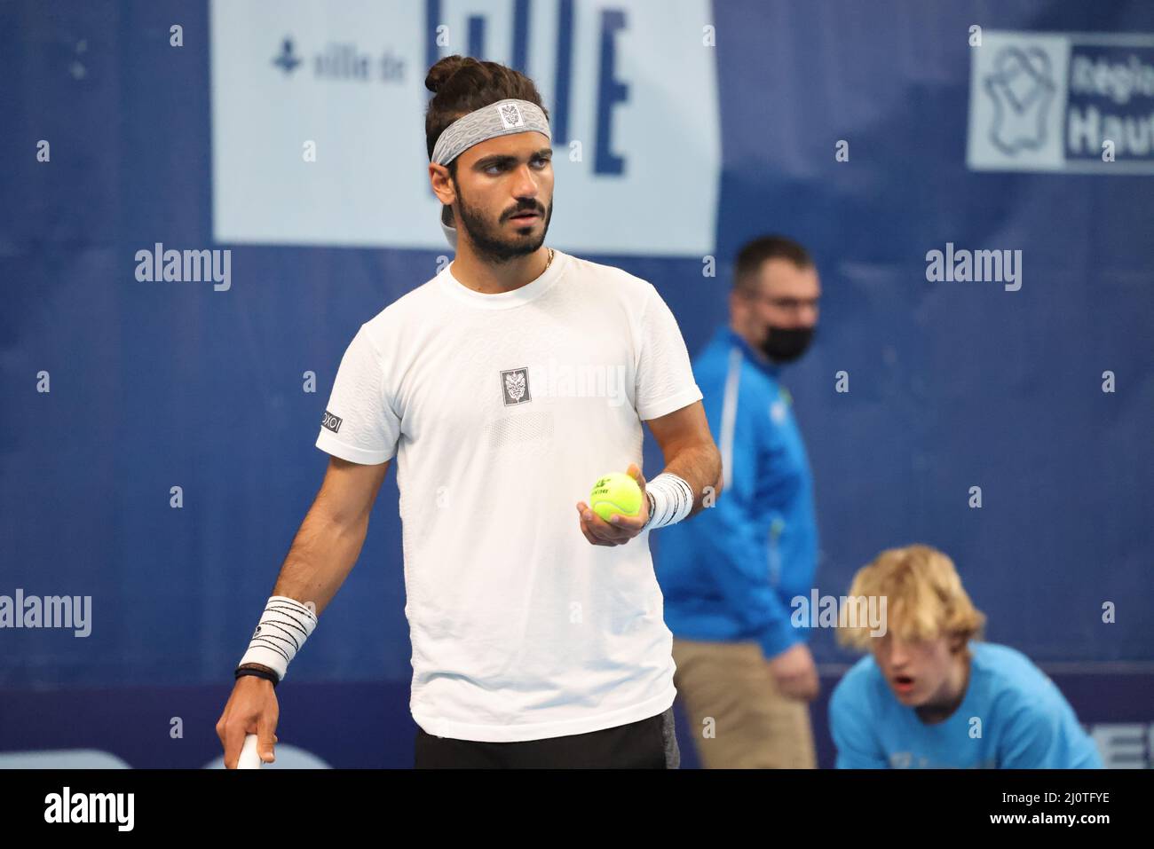 Luca Potenza during the Play In Challenger 2022, ATP Challenger Tour tennis  tournament on March 20,