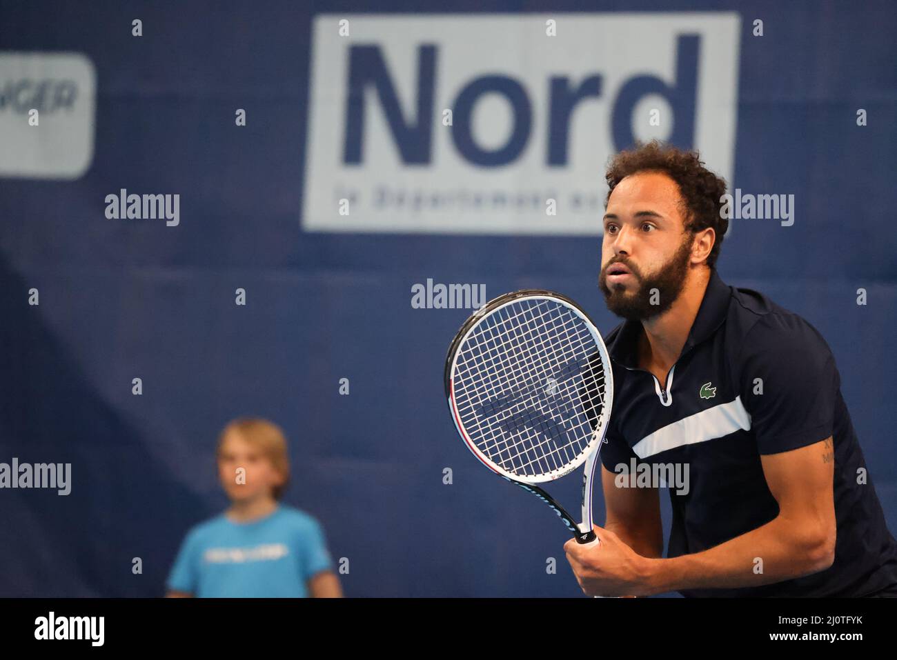 Laurent Lokoli during the Play In Challenger 2022, ATP Challenger Tour  tennis tournament on March 20,