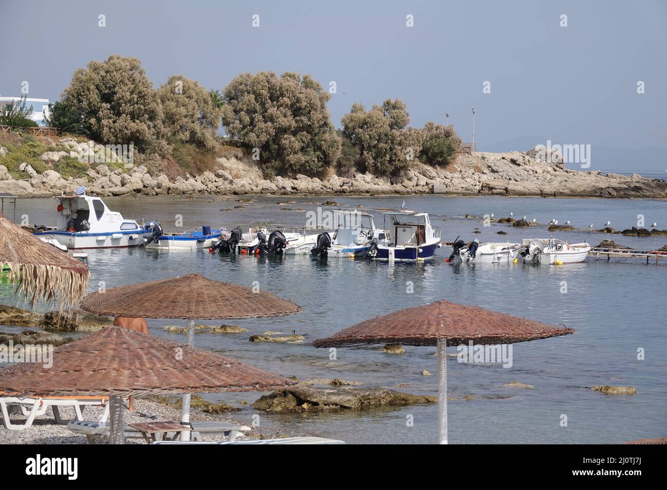 Paradial Rhodes Beach near Paralia on Rhodes Stock Photo - Alamy