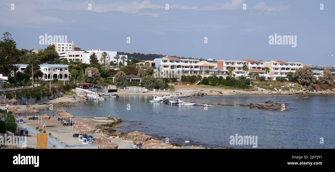 Paradial Rhodes Beach near Paralia on Rhodes Stock Photo - Alamy