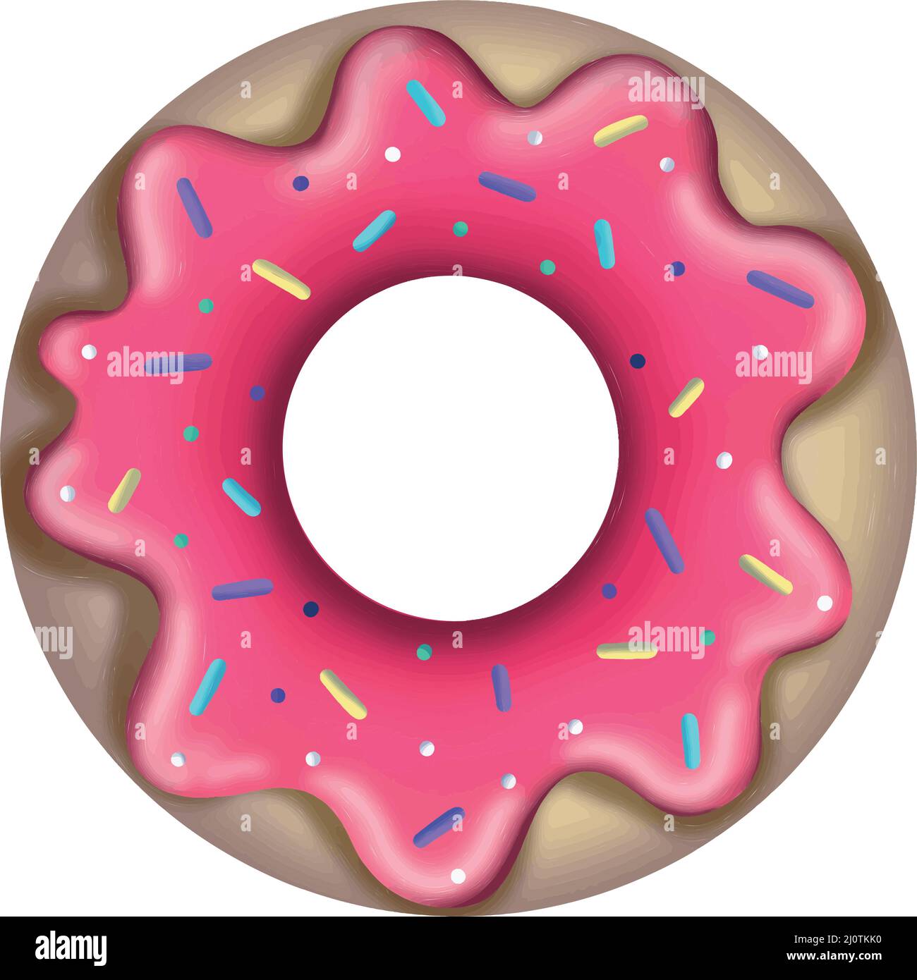 Pink sprinkle doughnut Cut Out Stock Images & Pictures - Page 3 - Alamy