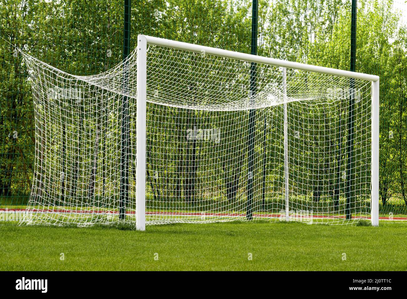 Empty rural football pitch hi-res stock photography and images - Alamy