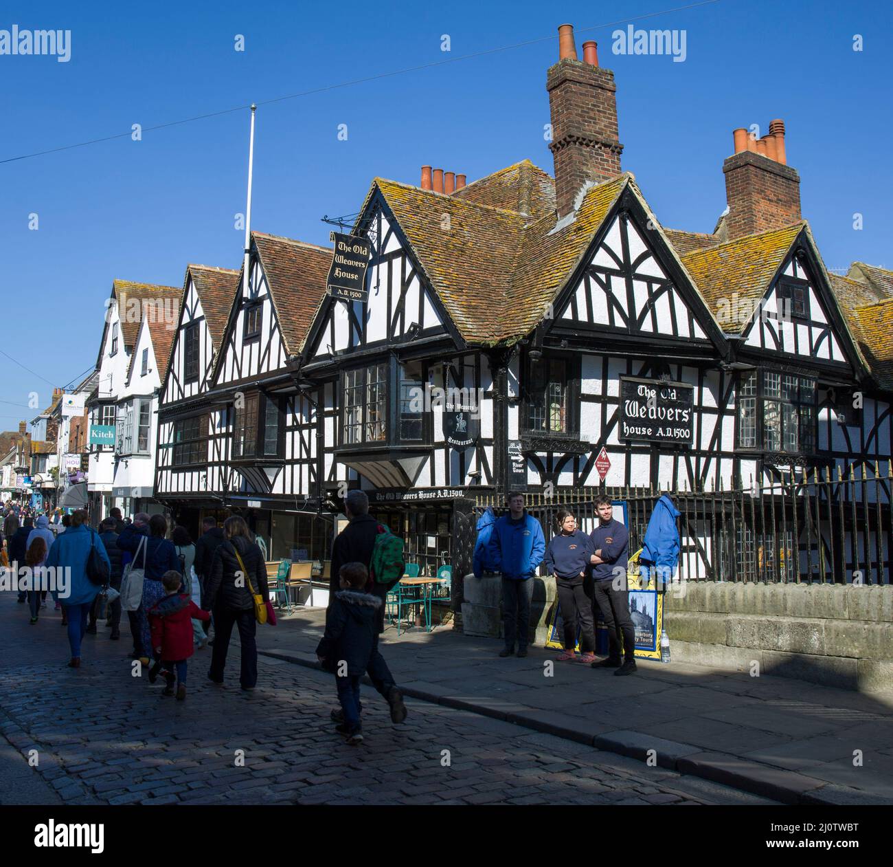 The Old Weavers House Canterbury Kent Stock Photo