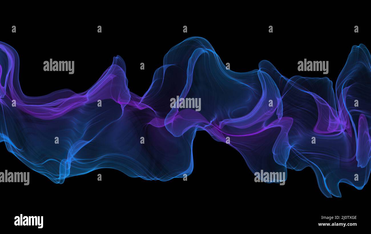 Abstract Digital Wave And Smoke Flow Background Stock Photo - Alamy
