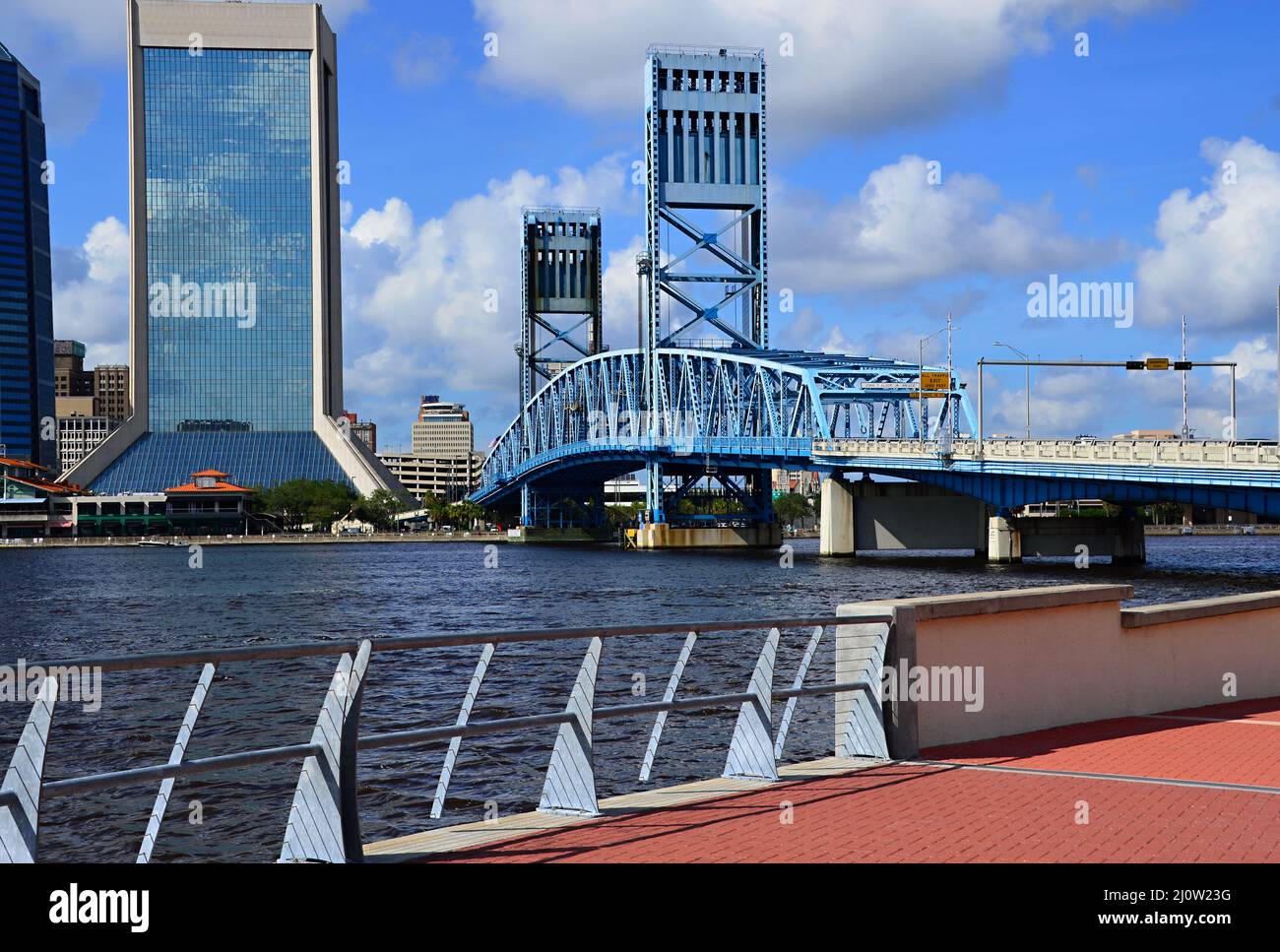 Skyline of downtown jacksonville florida stock photo alamy