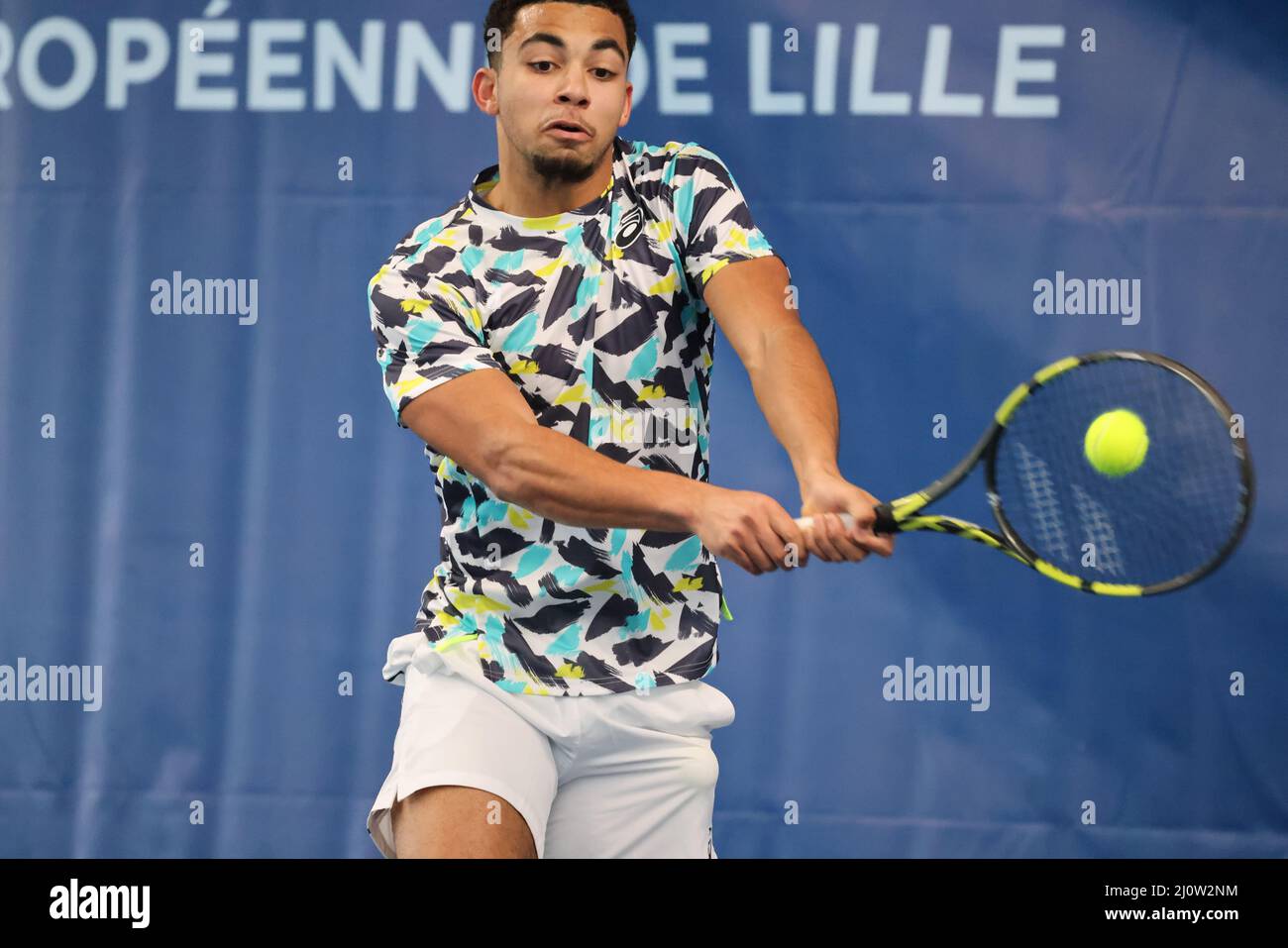 Arthur Fils during the Play In Challenger 2022, ATP Challenger Tour tennis  tournament on March 20, 2022 at Tennis Club Lillois Lille Metropole in  Lille, France - Photo: Laurent Sanson/DPPI/LiveMedia Stock Photo - Alamy