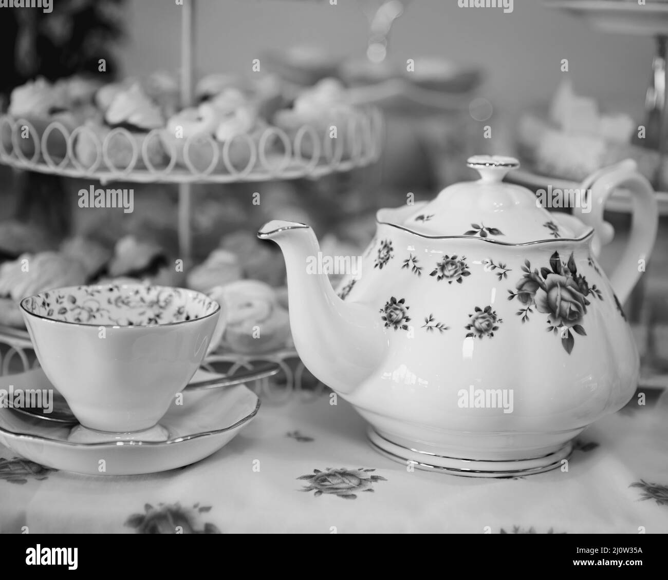 Cream tea table scones jam china hires stock photography and images Alamy