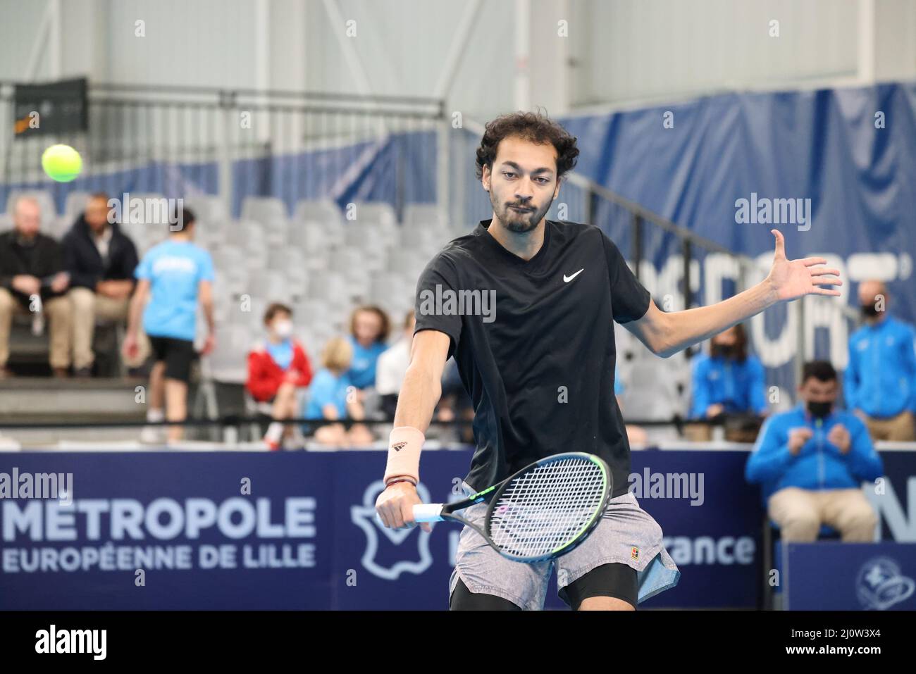 Thomas Deschamps during the Play In Challenger 2022, ATP Challenger Tour tennis tournament on March 20, 2022 at Tennis Club Lillois Lille Metropole in Lille, France - Photo Laurent Sanson/DPPI/LiveMedia Stock Photo