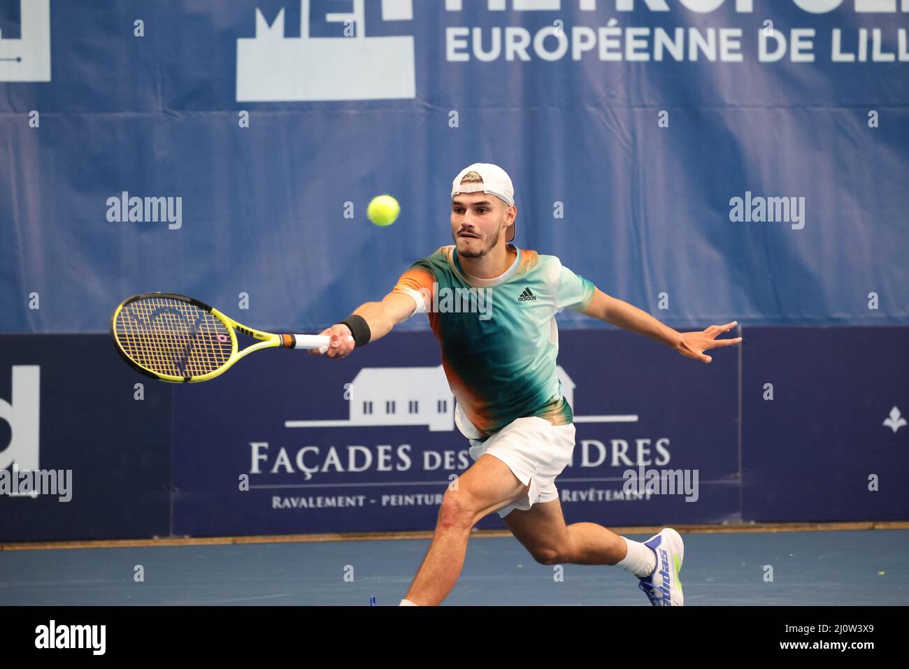 Jurgen Briand during the Play In Challenger 2022, ATP Challenger Tour tennis  tournament on March 20, 2022 at Tennis Club Lillois Lille Metropole in  Lille, France - Photo: Laurent Sanson/DPPI/LiveMedia Stock Photo - Alamy