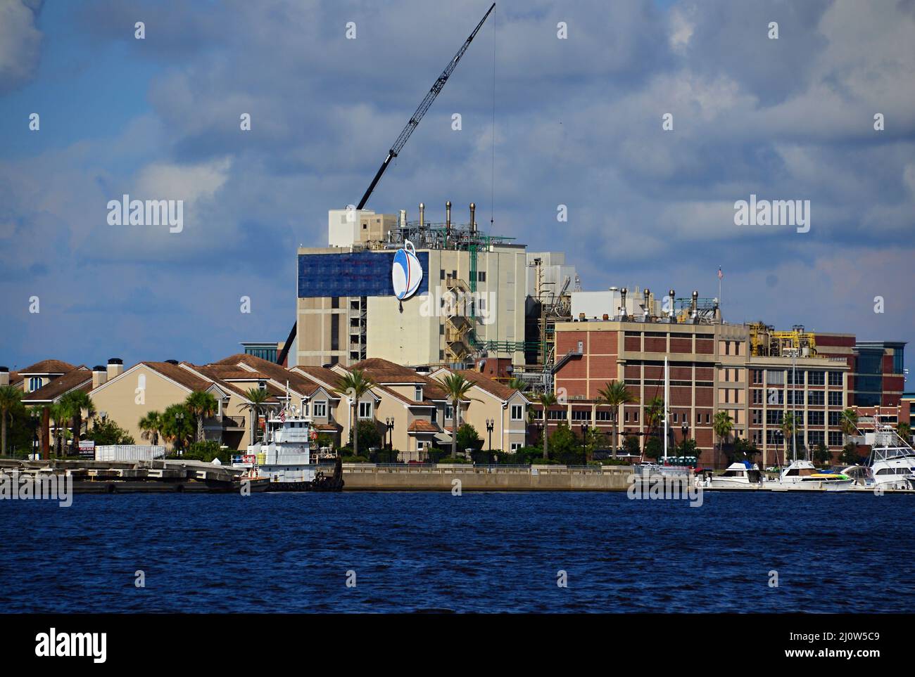 Skyline of downtown jacksonville florida stock photo alamy