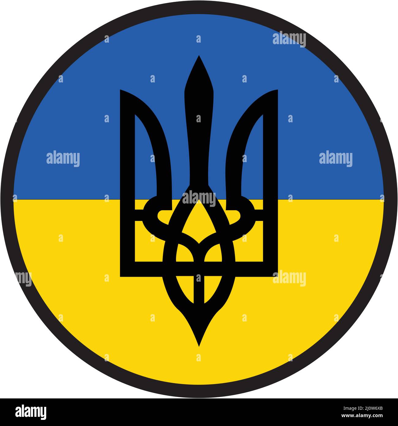 Ukrainian flag 2022 Stock Vector Images - Alamy