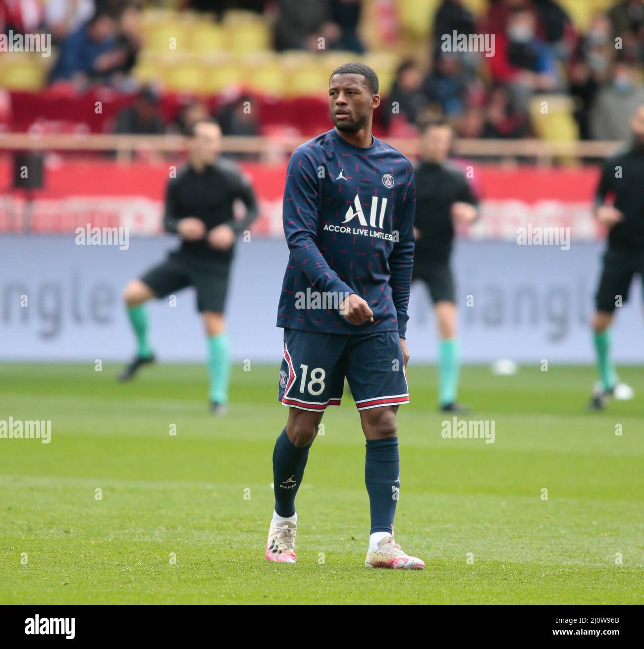 Ligue 1, PSG - Monaco Stock Photo