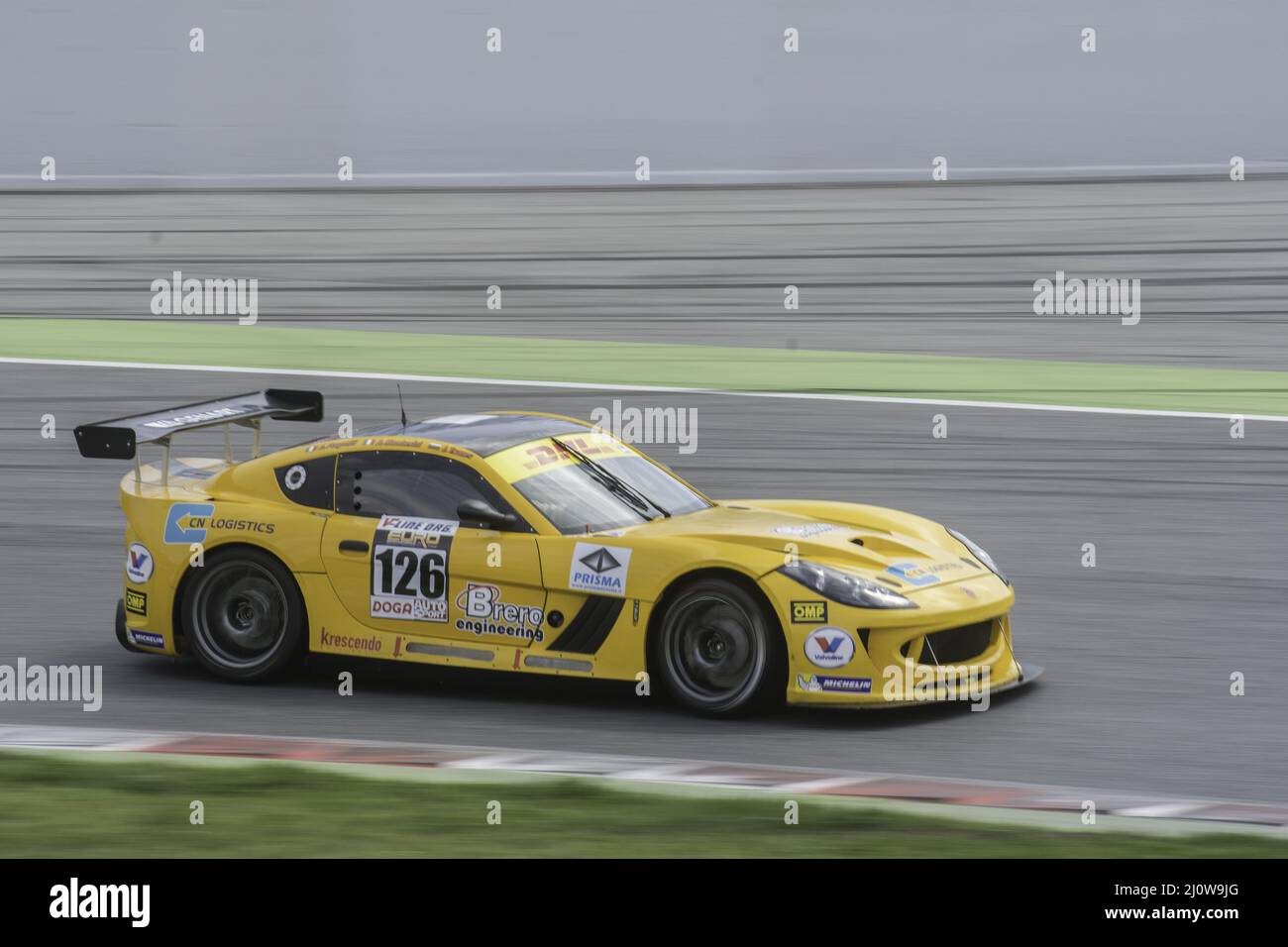 Racing car in the track, fast model G55 GT4 Stock Photo Alamy