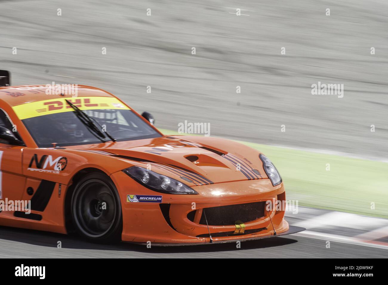 Racing car in the track, fast model G55 GT4 Stock Photo Alamy