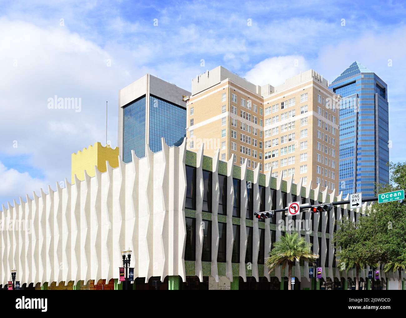 Skyline of downtown jacksonville florida stock photo alamy