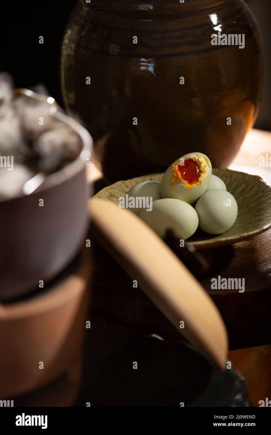 Salted Duck Eggs Stock Photo - Alamy