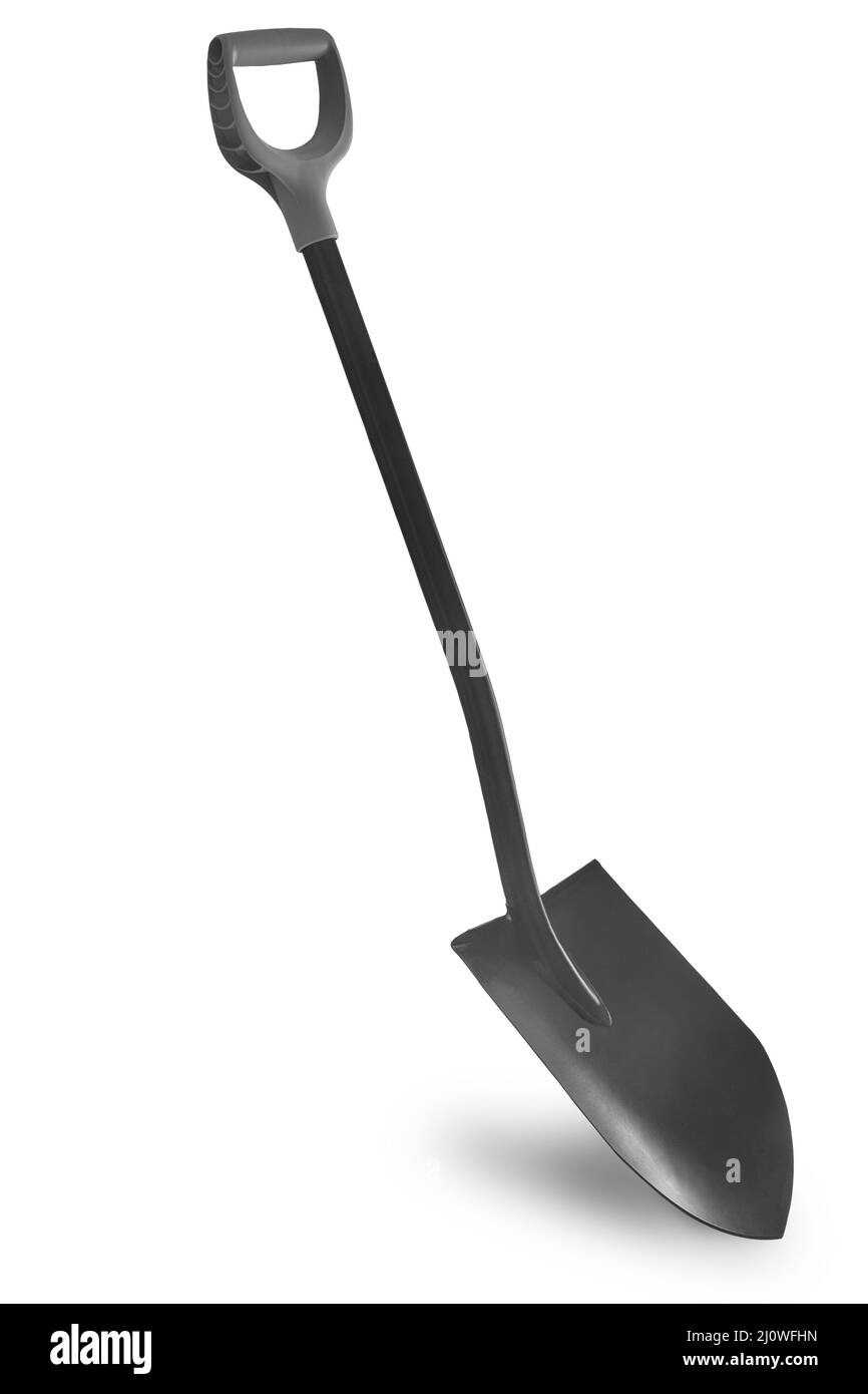 Shovel for earthworks in the garden and vegetable garden Stock Photo