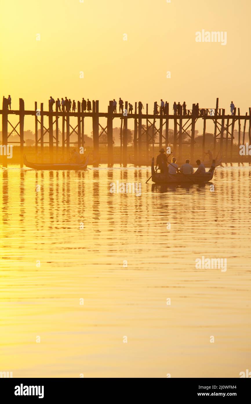 Bridge in Myanmar Stock Photo - Alamy