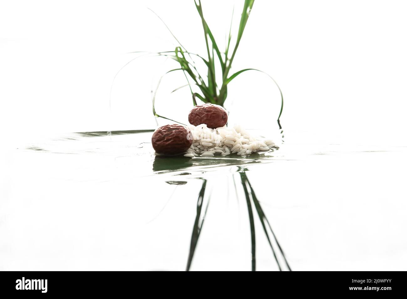 Creative photography, food material of Zongzi (rice dumpling) Stock Photo