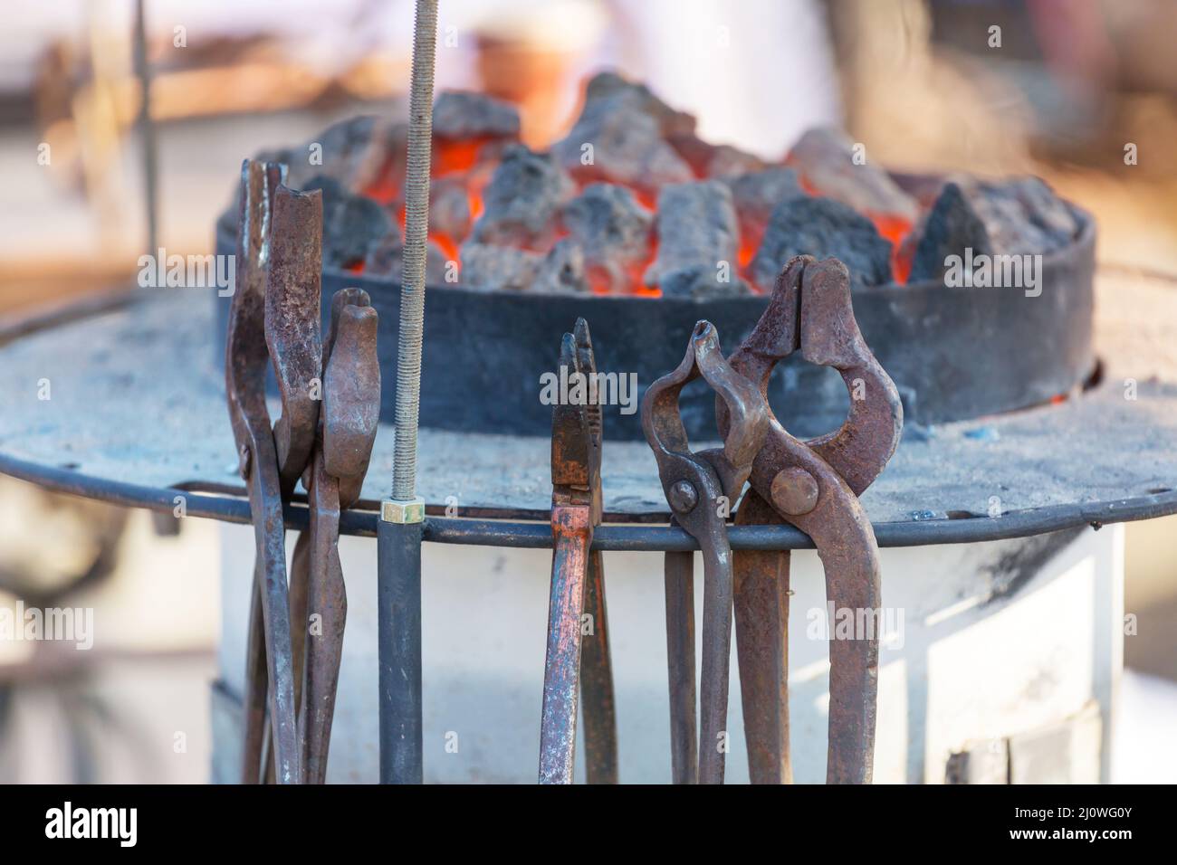 Blacksmith tools Stock Photo