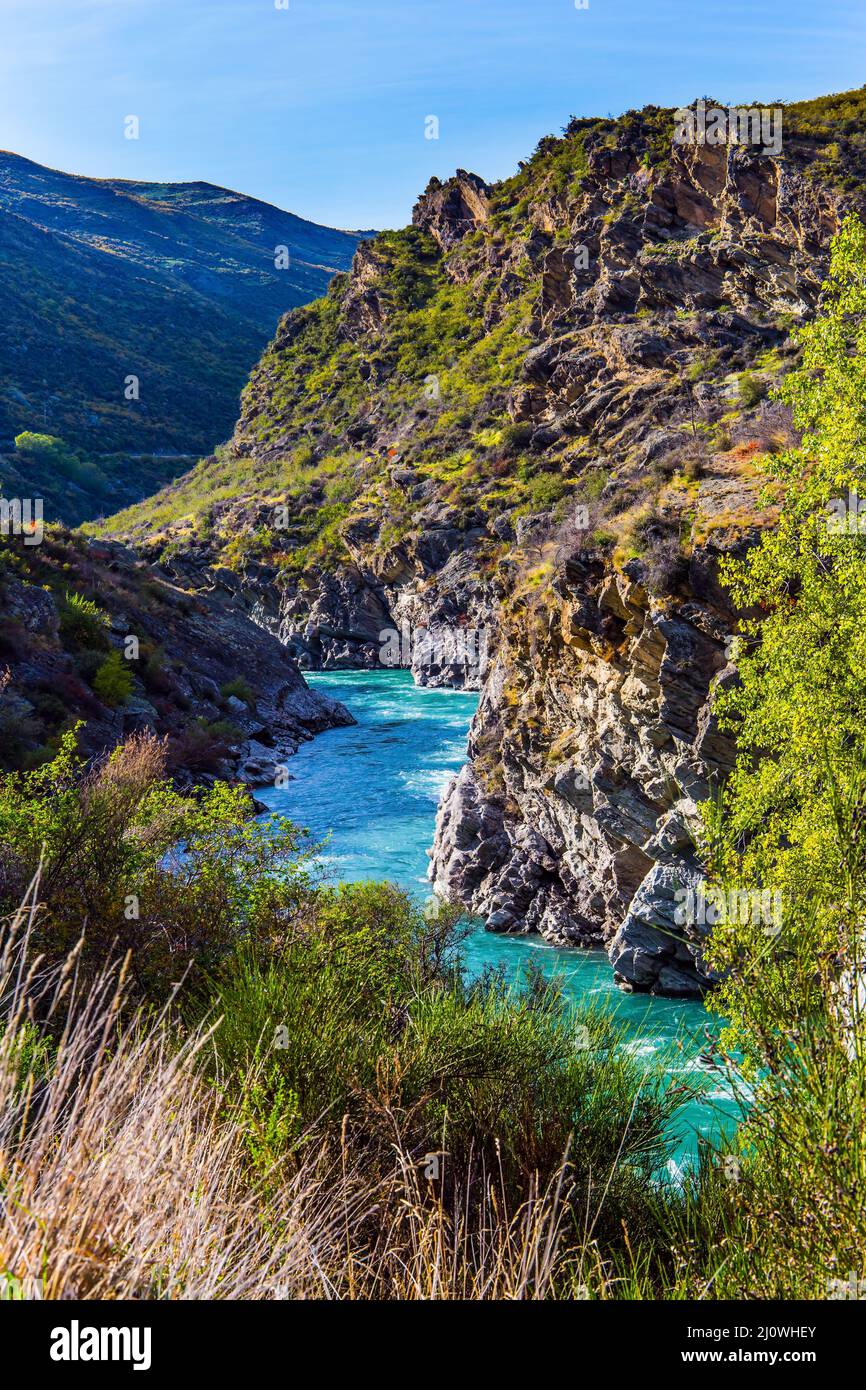 Mountainous rapid river Stock Photo