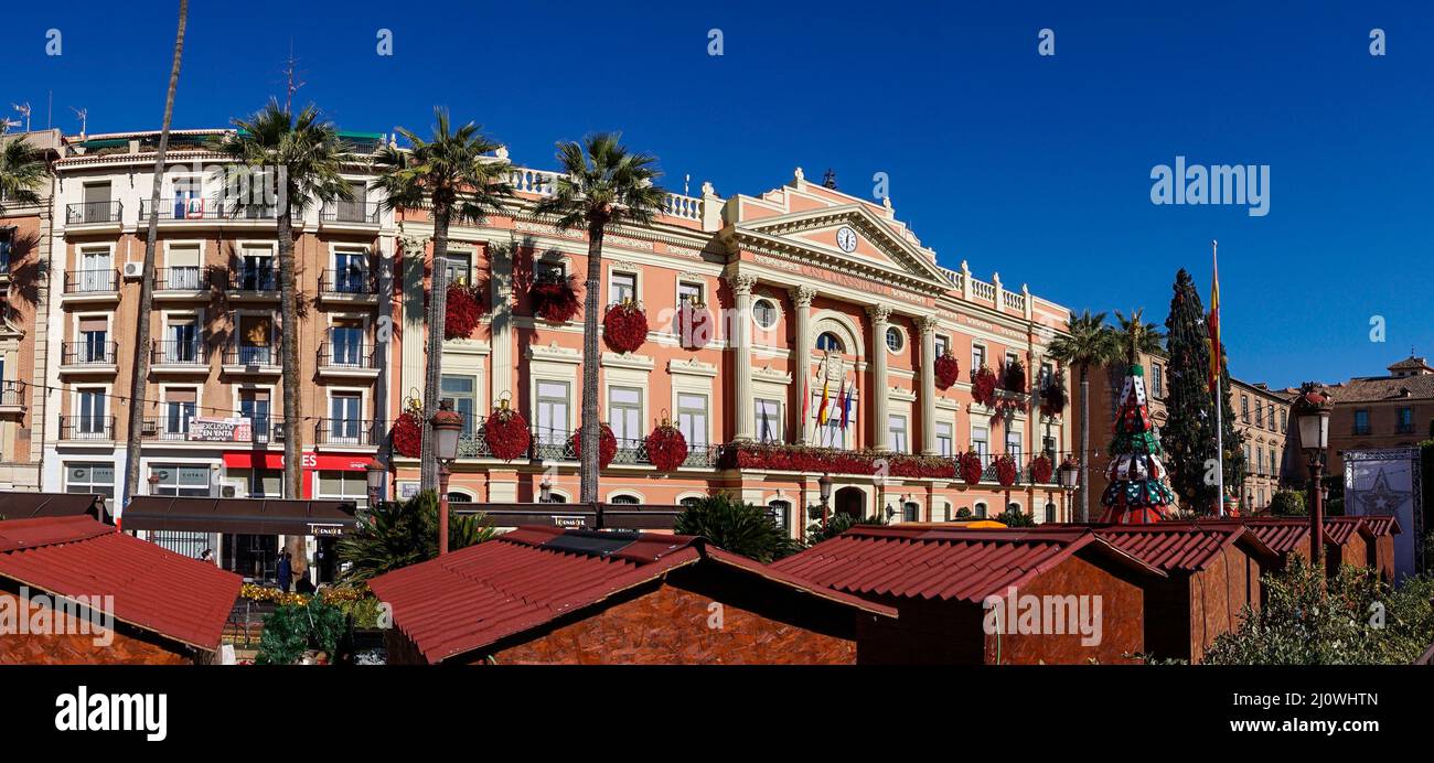 View of the city hall of Murcia in the old city center Stock Photo - Alamy