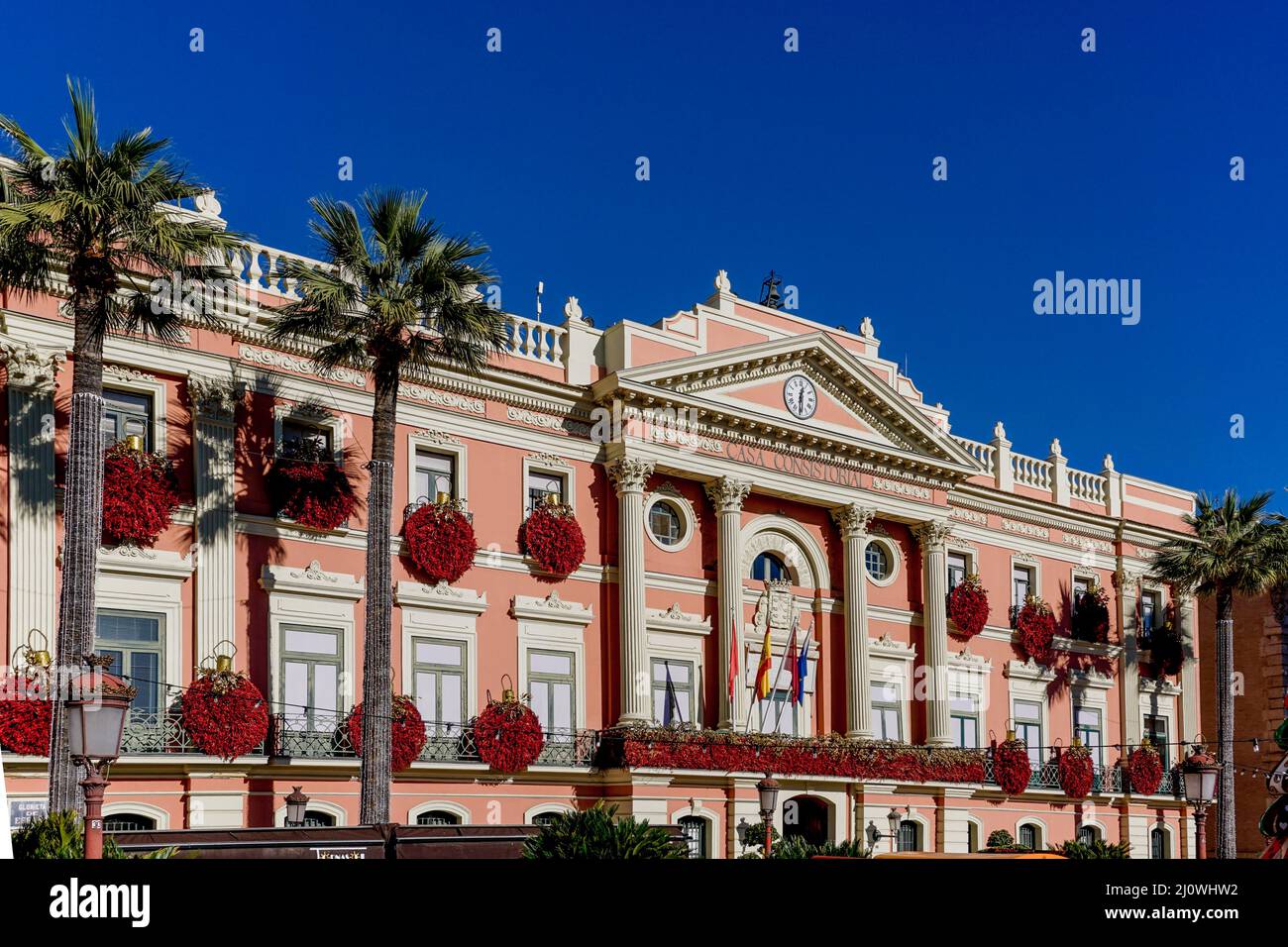 View of the city hall of Murcia in the old city center Stock Photo - Alamy