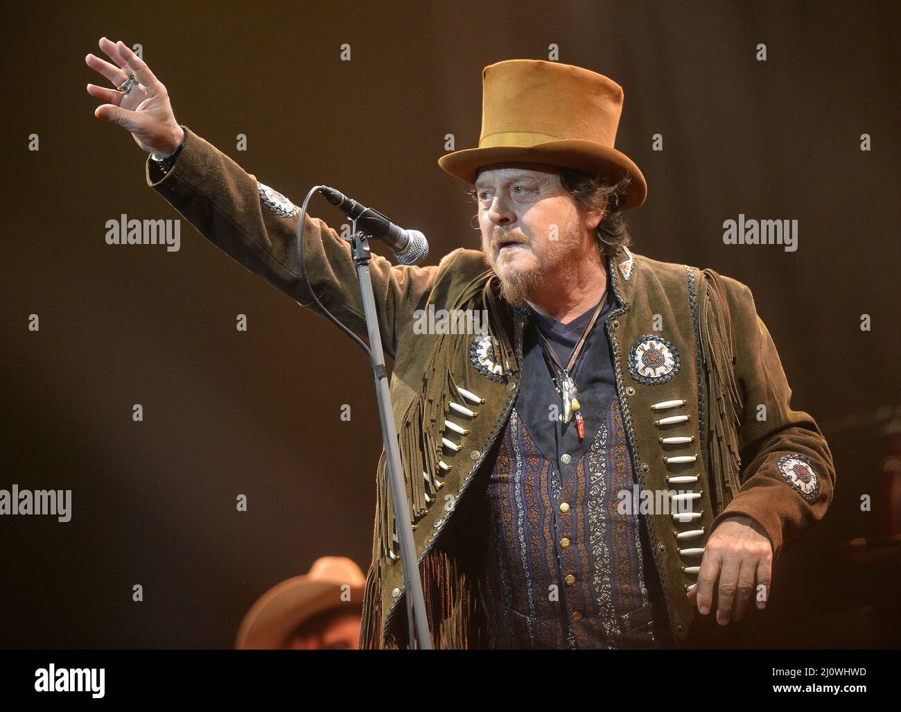 Zucchero performs live on stage at lolympia in Paris Stock Photo