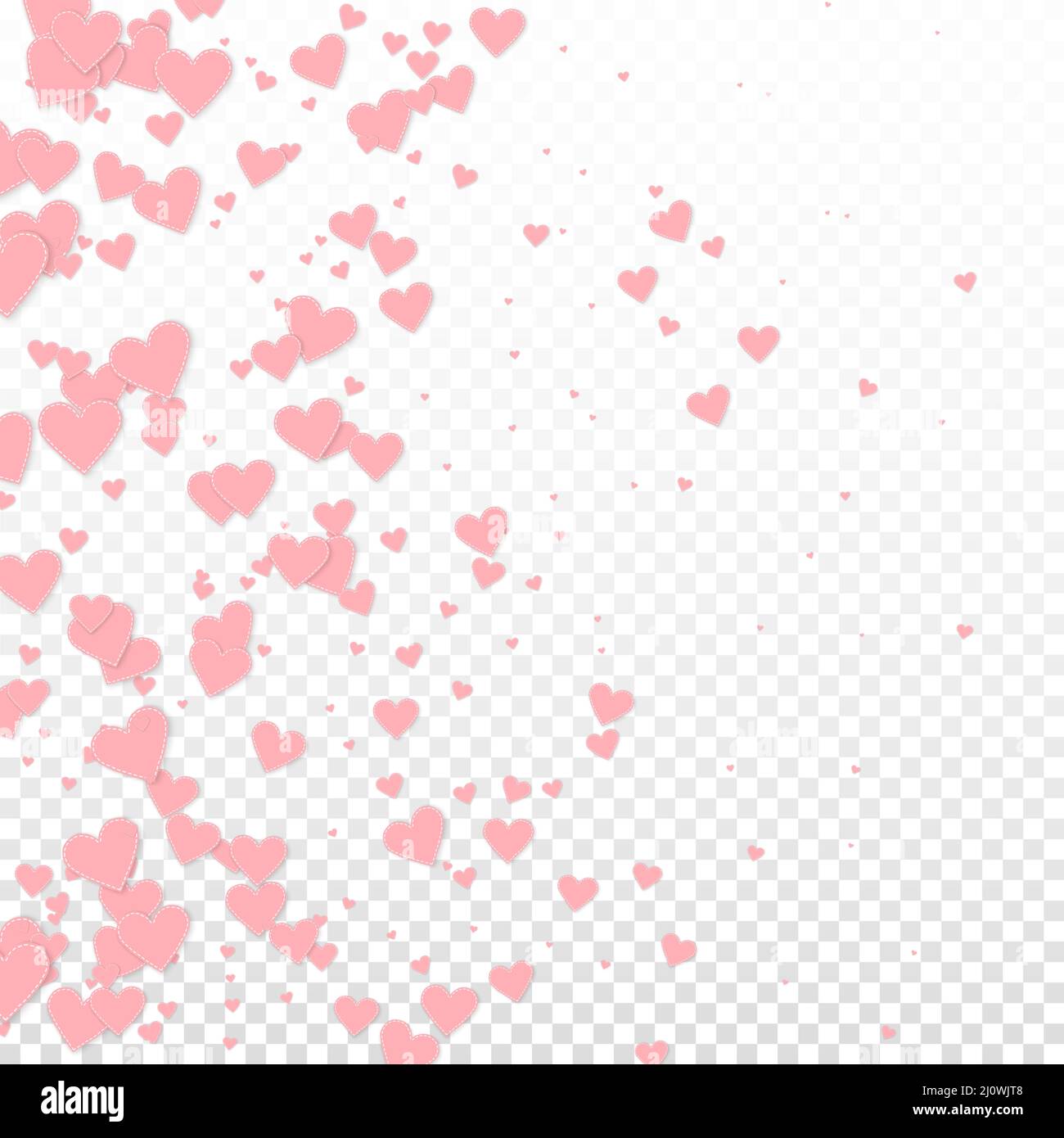 Pink heart love confettis. Valentine's day gradient popular background ...