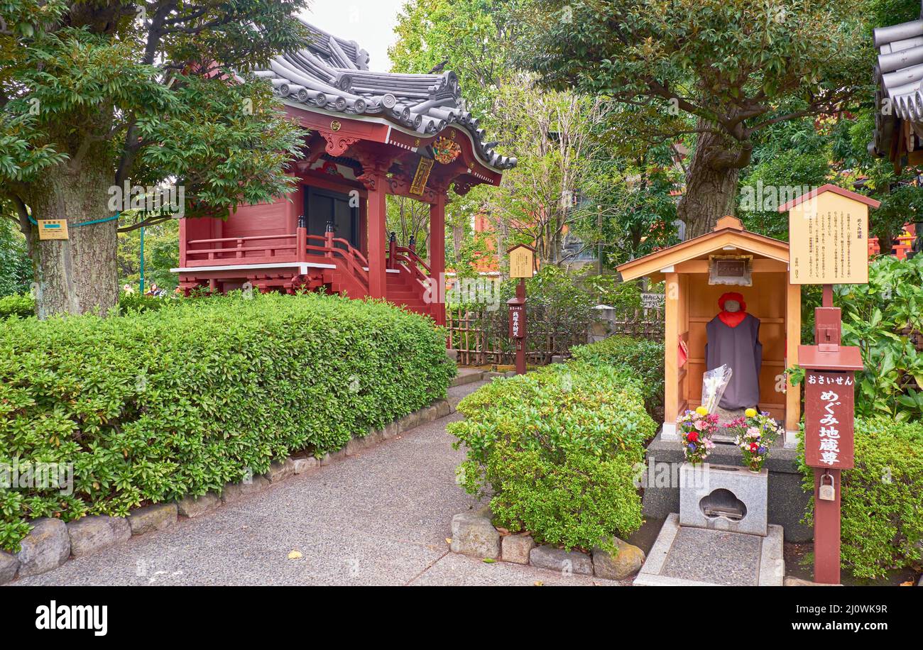 Megumi Jizoson shrine at the Sensoji Kannon temple in Asakusa. T Stock Photo