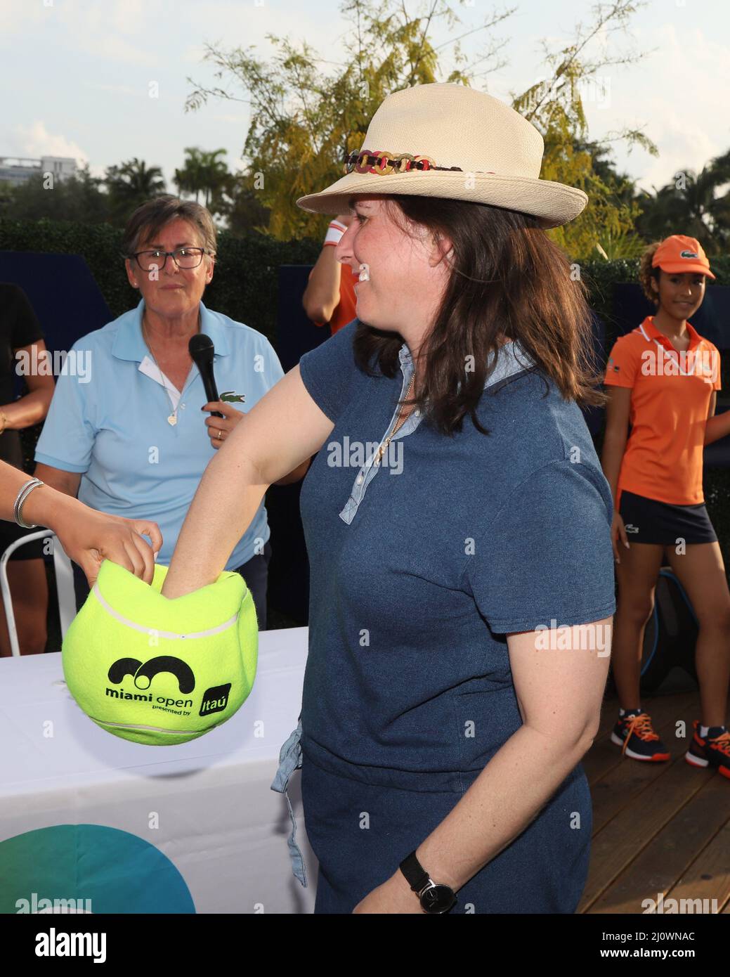 2022 miami open womens draw ceremony hires stock photography and