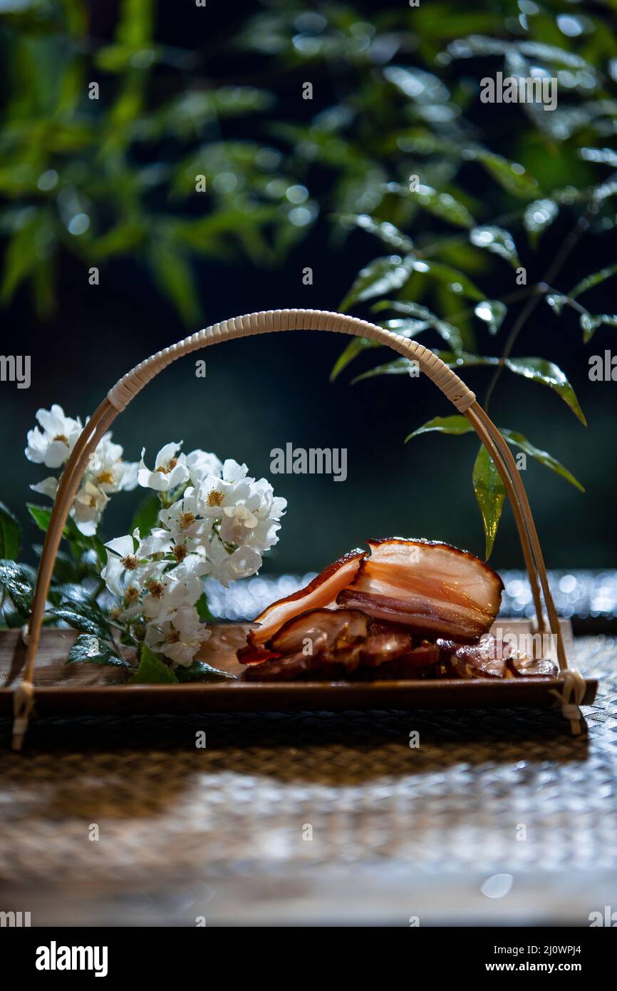 Chinese cuisine cured meat Stock Photo Alamy