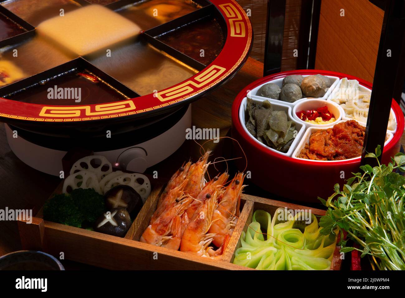 Famous Sichuan hot Pot in China Stock Photo